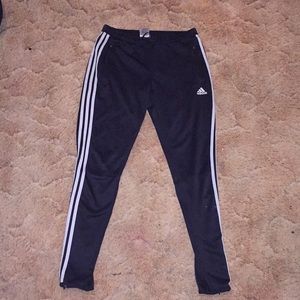 Adidas sweat pants black and white size M